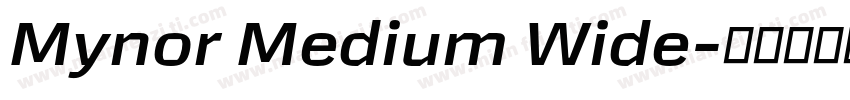 Mynor Medium Wide字体转换